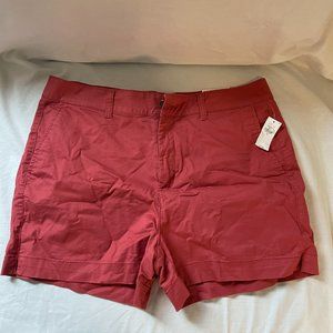 OLD NAVY Everyday short - High Rise - Size 12- NEW - Coral/terracotta